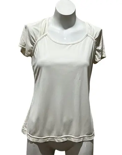 St. John Women's Short Sleeve White T-Shirt Size S Lightweight Comfortable