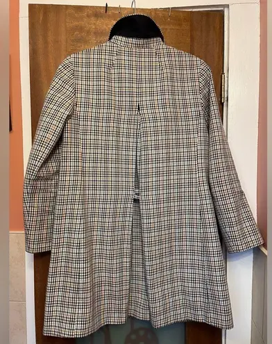 Talbots  Plaid Checkered Mac Classic Lined Jacket Overcoat - 4