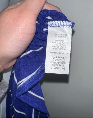 See You Monday (LA) Blue & White stripe T-shirt Dress vs Tunic Top Size medium