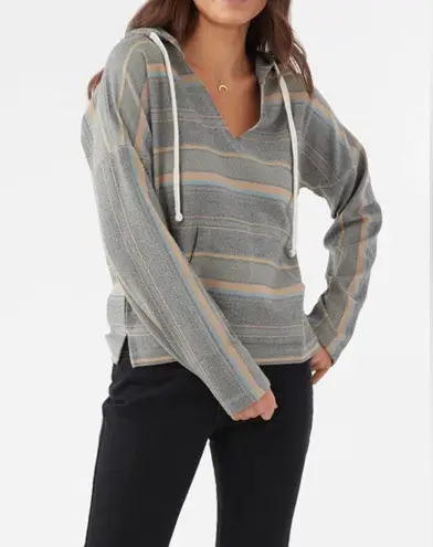 O'Neill NWT O’Neill Rosarito Hoody Women’s Size Medium Striped Minimalist Boho Comfort