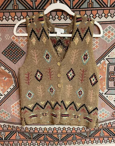 Vintage Western knit Vest Multiple