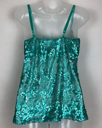 Studio Y  Sequin Tank Top Size Medium