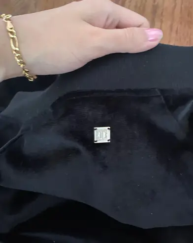 Ivanka Trump NWOT black zip up velvet velour bomber