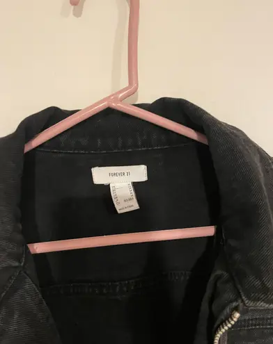 Forever 21 Black Jean Jacket