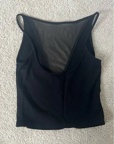 Silence + Noise Black tank with mesh - Image 2