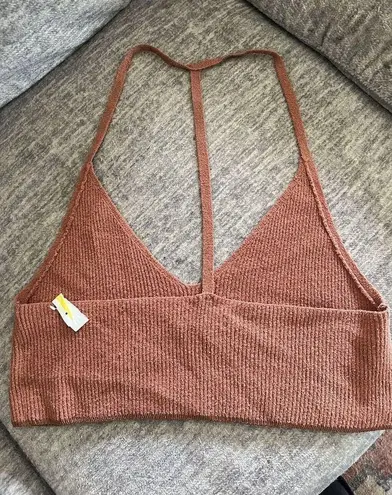 Rag and Bone  NEW Soleil Crop Top Tank Size Xl  Womens In Brown