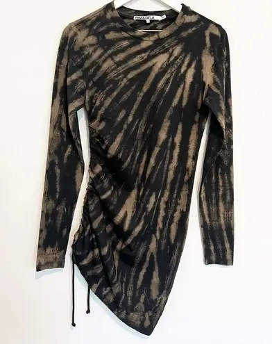 Pam & Gela Tie Dye Adjustable Whimsigoth Cinch Mob Wife Twilight Mini Dress S