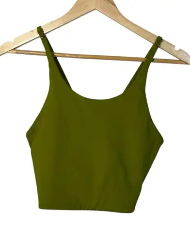 Girlfriend Collective Women’s Topanga Halter Neck Sports Bra Green L