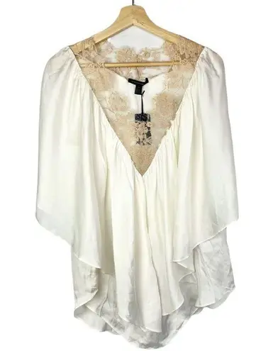 NEW Kiki De Montparnasse La Reve Silk Caftan Short Sleeve Blouse S/M