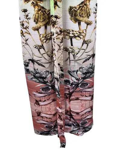 Karen Millen Mirrored Tulipa Print Woven Satin Maxi Dress NWT size 6
