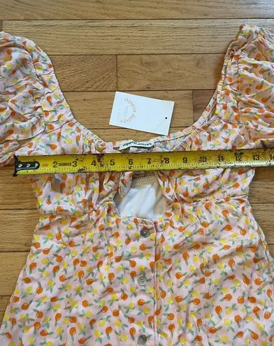 dippin daisy's swimwear NWT Dippin Daisys orange and lemon print dress size small