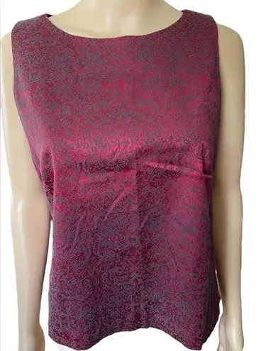 Byer California AGB Vintage 90s Red Black Damask Goth Witchy Vampy Cropped Top