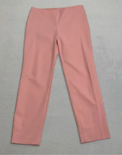 Missoni Italy Dress Pants 42 Women Pink Straight Leg Mid Rise Valentino Zipper