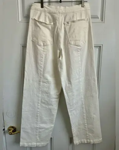 Madewell  Emmett Wide-Leg Crop Jean Welt Pocket Edition Tile White Size 29Tall