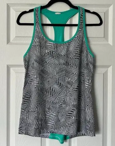 None Contrast Trim Racerback Workout Tank - Size M*