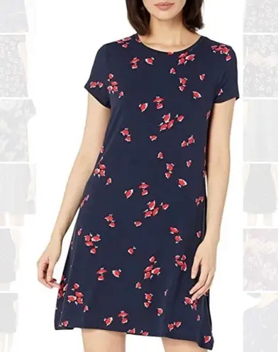 Summer Scoop Neck Dress Blue Size L