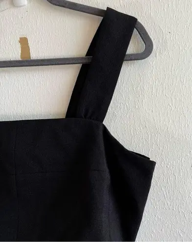 Rachel Roy RACHEL Crop Top Black Reva Top Sz L NWT Sleeveless Square Neck