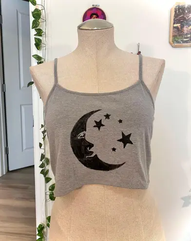 Time And Tru Crescent Moon Cropped Cami 