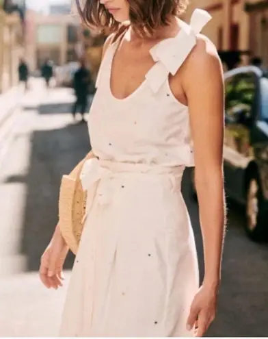 Sézane Sezane Rick Tank with Embroidered Hearts Sz 4