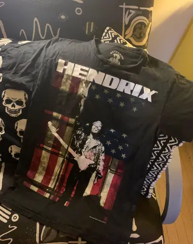 Jimi Hendrix Rockstar Tee Black