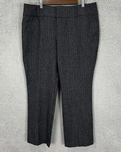 Apt. 9 . pants womens 18P gray straight leg elastic waist stretch office career