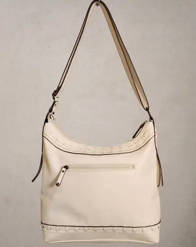 B.o.c Woodville White Vinyl Mesh Crossbody Bag