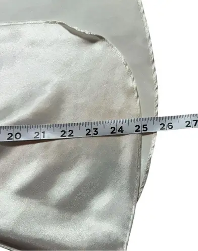 Vintage White Nightie Lace Detail Tie Back Chemise Top Small