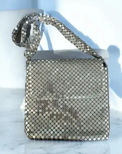 MESH Chain Silver Cocktail Disco Shoulder Bag