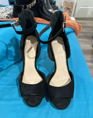 Jessica Simpson Black Stiletto Heels