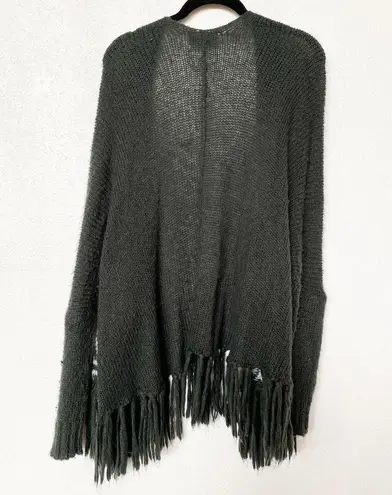 Wooden Ships Nola Fringe Cardigan Green Size Small