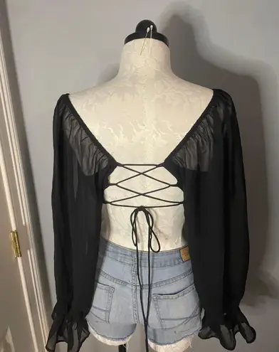 Forever 21 Long Sleeve Crop Top