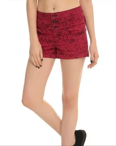 Lovesick from Hot Topic High Waist Shorts Red Size undefined