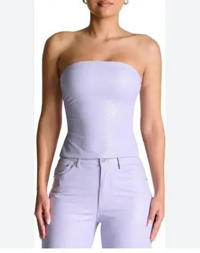 Naked Wardrobe NWT Crocodile Collection Embossed Strapless tube top 1x