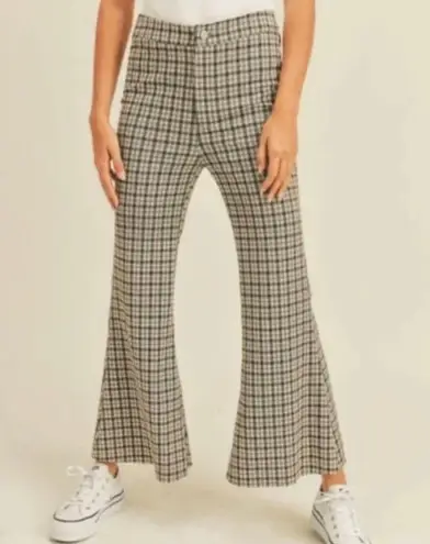 Miou Muse Plaid Flared Pants