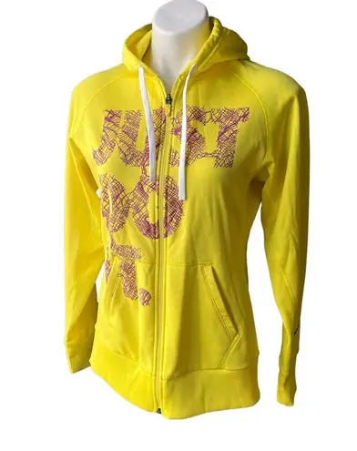 Nike  Therma Fit Just Do It Neon Yellow Full Zip Hoodie