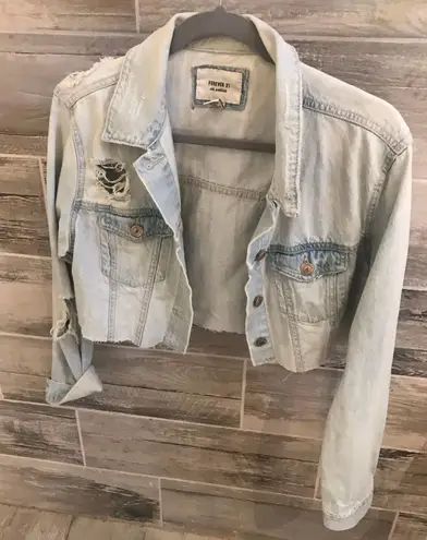 Forever 21 Crop Denim Jacket