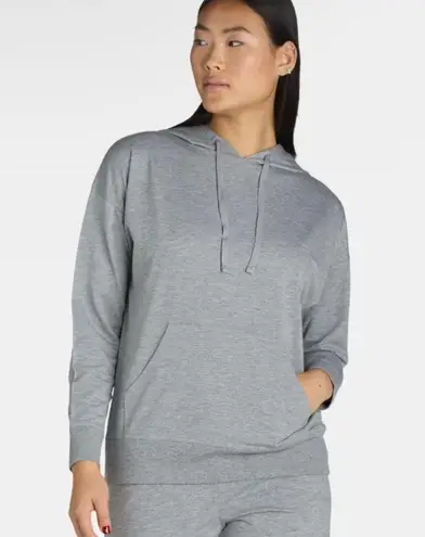 Athletic Works  Womens Hoodie Size Medium 8-10 Gray Lightweight Terry Lining New