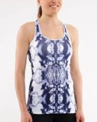 Lululemon  Cool Racerback Ink Blot White Deep Indigo