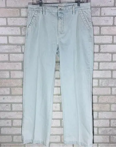 Favorite Daughter NWT The Taylor Trouser Straight Leg Sierra Wash Jeans Size 32 Blue