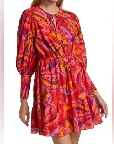 Farm Rio Banana Juice Collared Orange Red & Pink Mini | M