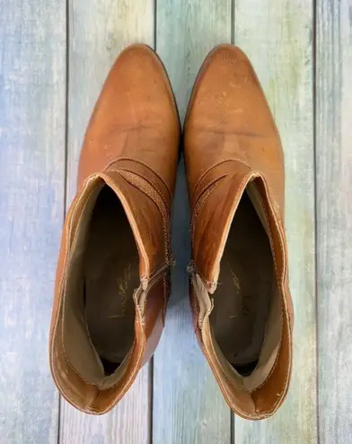 Bergama Vintage Brown Leather Low Cowboy Boots Women's Size 11 Brazil Bootie