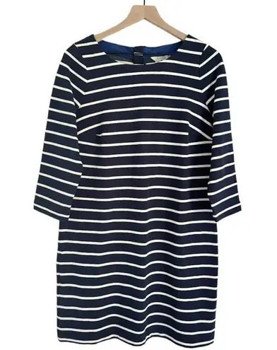 Boden USA Boden Women’s Striped 3/4 Sleeve Midi Dress Blue White Size 10