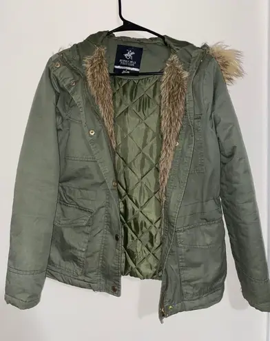 Beverly Hills Polo Club Army Green Coat