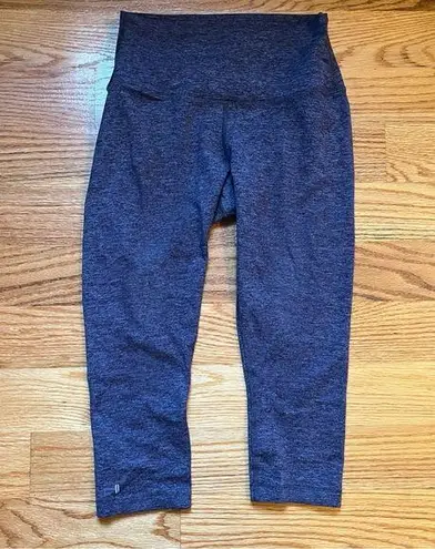 Nobull purple heathered crop leggings size small