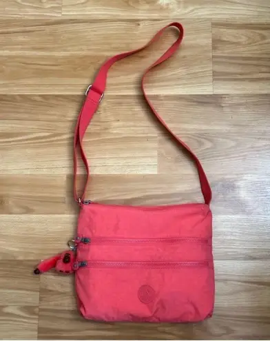 Kipling Alvar Pink Nylon Super Light Durable Messenger Crossbody Shoulder Bag