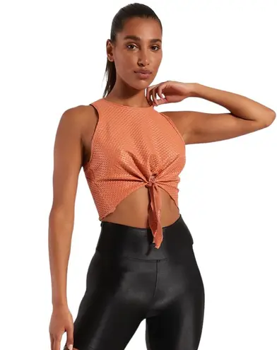 Koral NWT! Mayra Netz Tie Muscle Athleisure Gym Chic Tank - Size Large