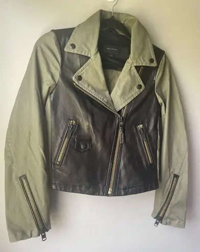 Mackage 100% lamb skin biker jacket size XS Luxury brand pockets NWOT - Image 4