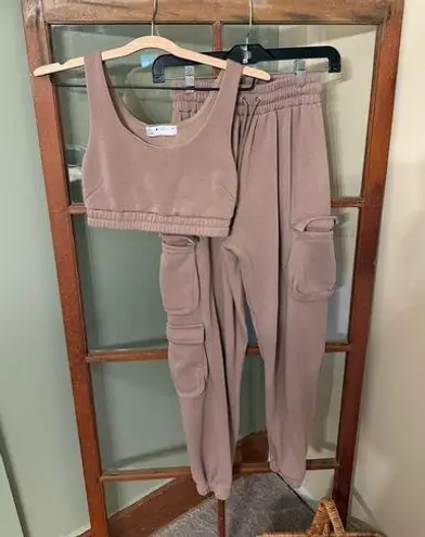 Roma Concept Tan Track Pants with Matching Top