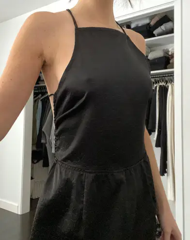 Motel Open Back Strappy Satin Mini Dress