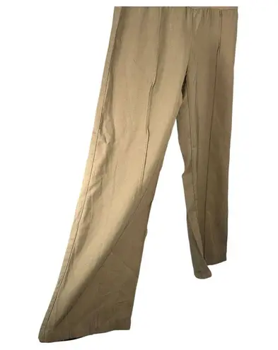 Soft Surroundings Lombard Pants Wide Leg Flowy Taupe Size Medium